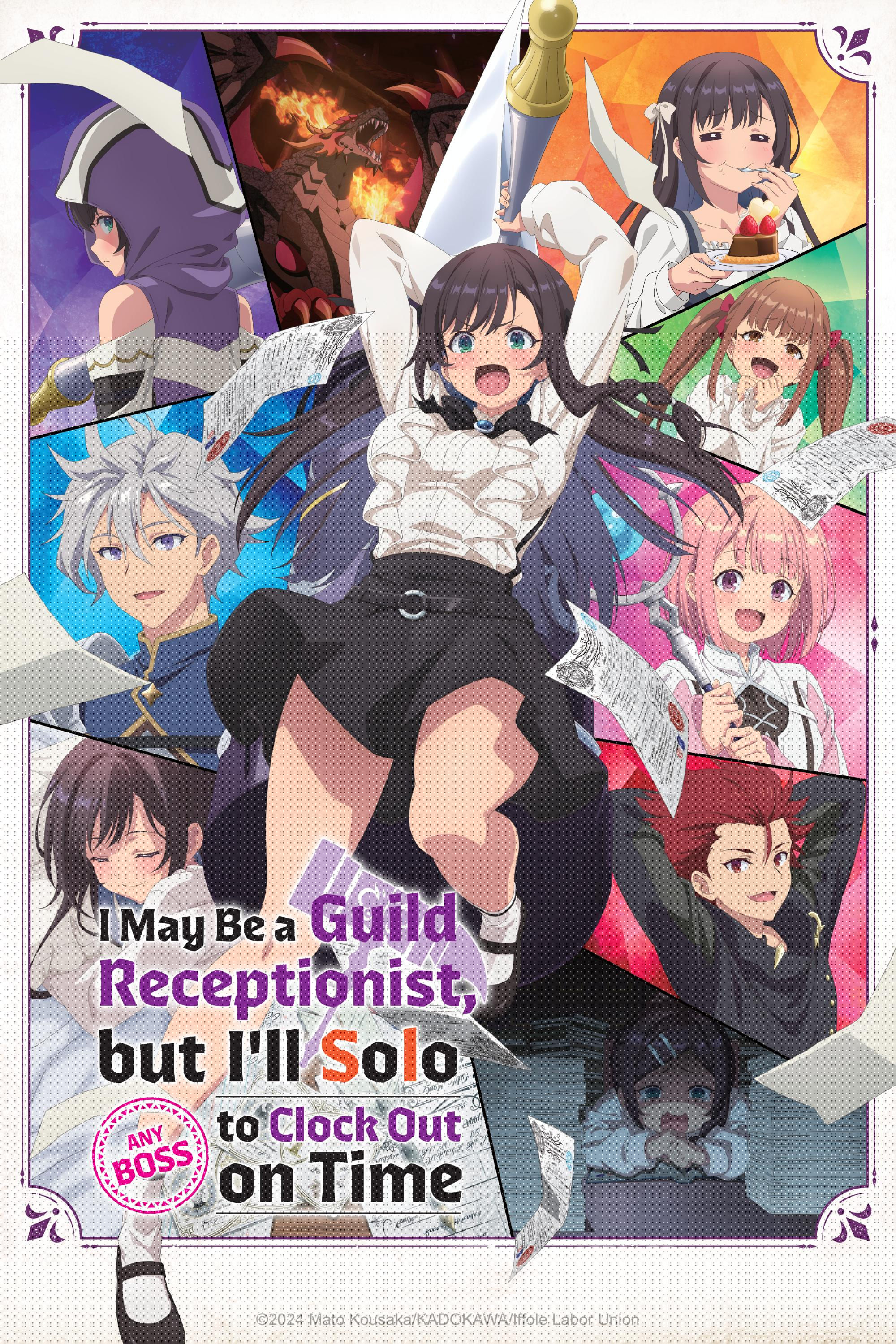 I May Be a Guild Receptionist, but I'll Solo Any Boss to Clock Out on Time - Temporada 1